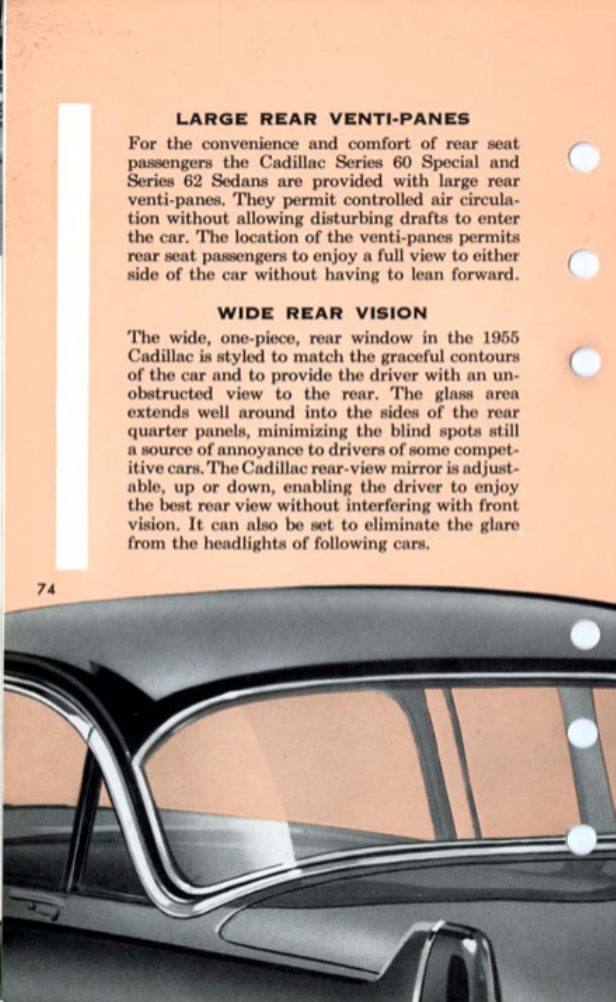 1955 Cadillac Salesmans Data Book Page 137